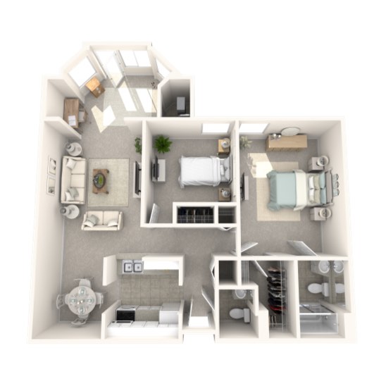 Two-Bedroom Traditional